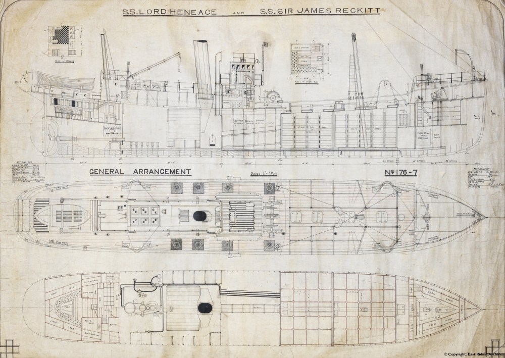 Lord Heneage &amp; SS Sir James Reckitt (1909)